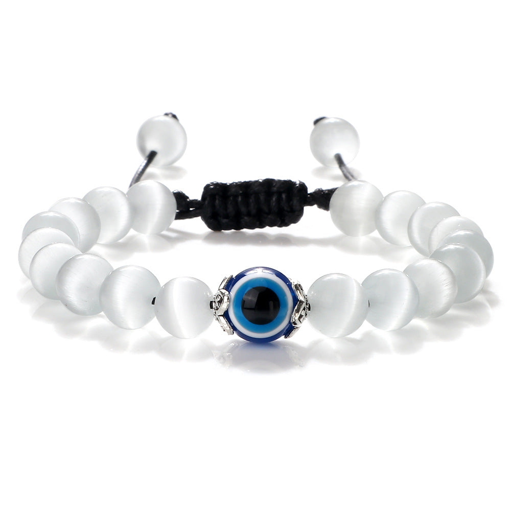 Wholesale Jewelry Bohemian Bracelet Devil' s Eye Beaded Braided Hand Rope Yoga Beads Hand Jewelry