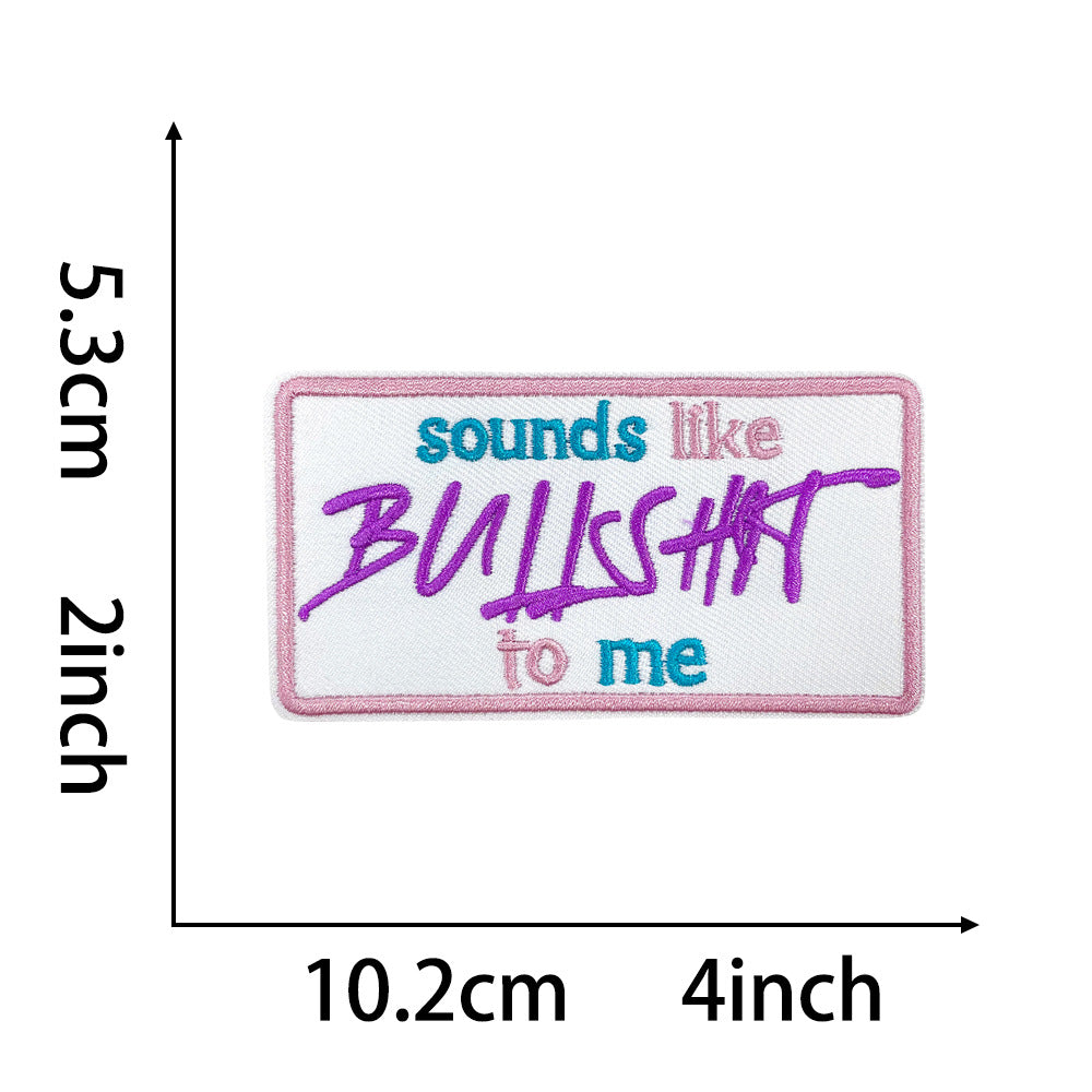 Wholesale 20 Styles Pink Letter Gold Plaid Polyester DIY Iron On Embroidered Patches For Shoes Hats Stylish Gift