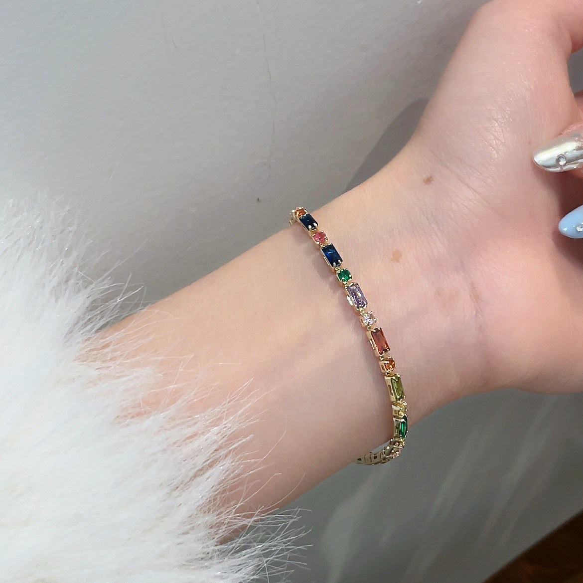 Wholesale Sense Golden Double-sided Butterfly Bracelet