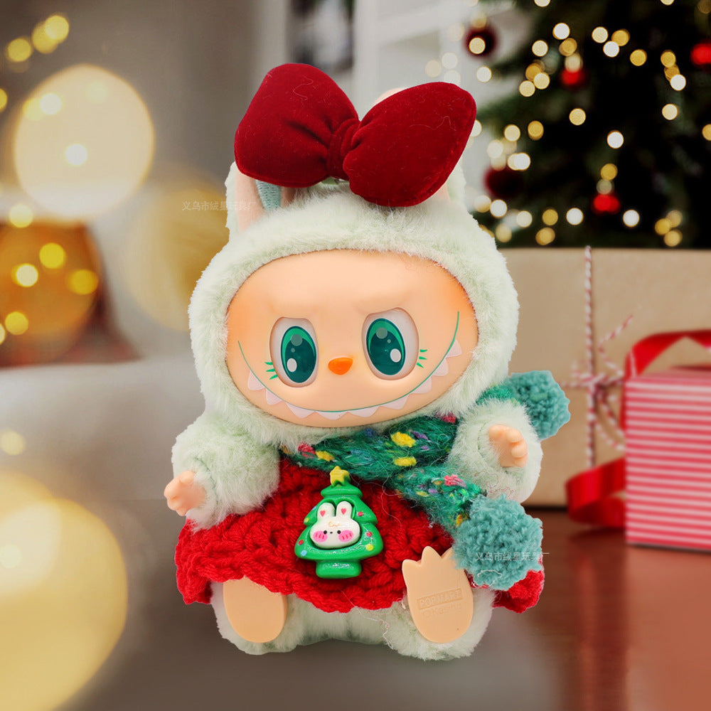 Wholesale 5pcs Christmas doll clothes 17cm keychain clothing set Doll Accessories