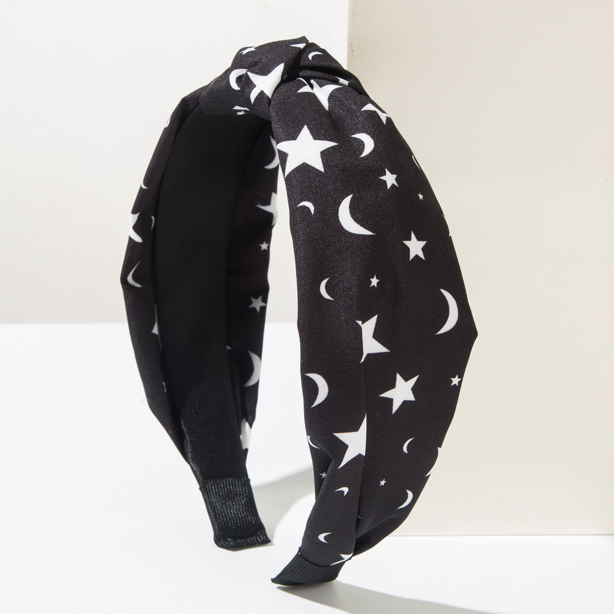 Wholesale New Halloween Element Ghost Skull Star and Moon Head Printed Fabric Headband Trendy Fashion Holiday Party Hair Accessories