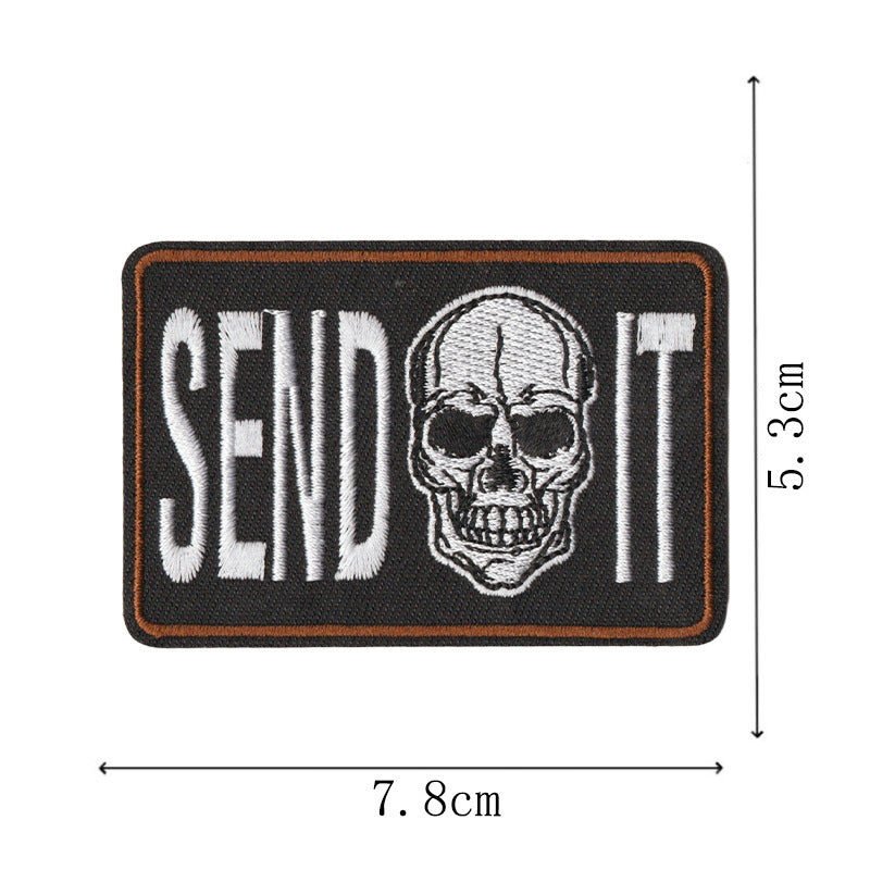 Wholesale Warrior Series English Letter Embroidered Patch