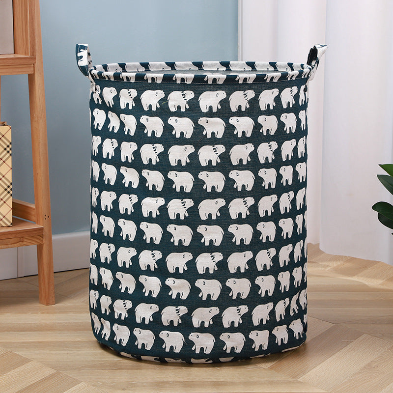 Wholesale Cotton and Linen Foldable Waterproof Storage Baskets
