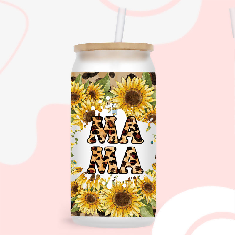 Wholesale Mother's Day Colorful Flowers Series 16oz Cup UV DTF Wraps