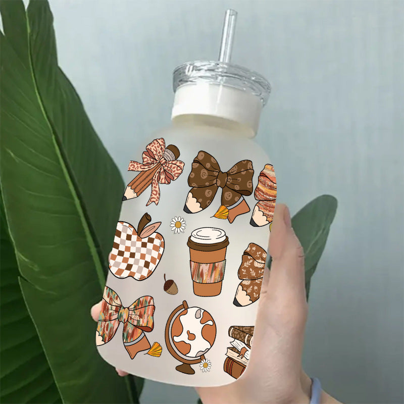 Wholesale Uv Transfer Sticker Glass Cup Sunflower  16oz Cup UV DTF Wraps