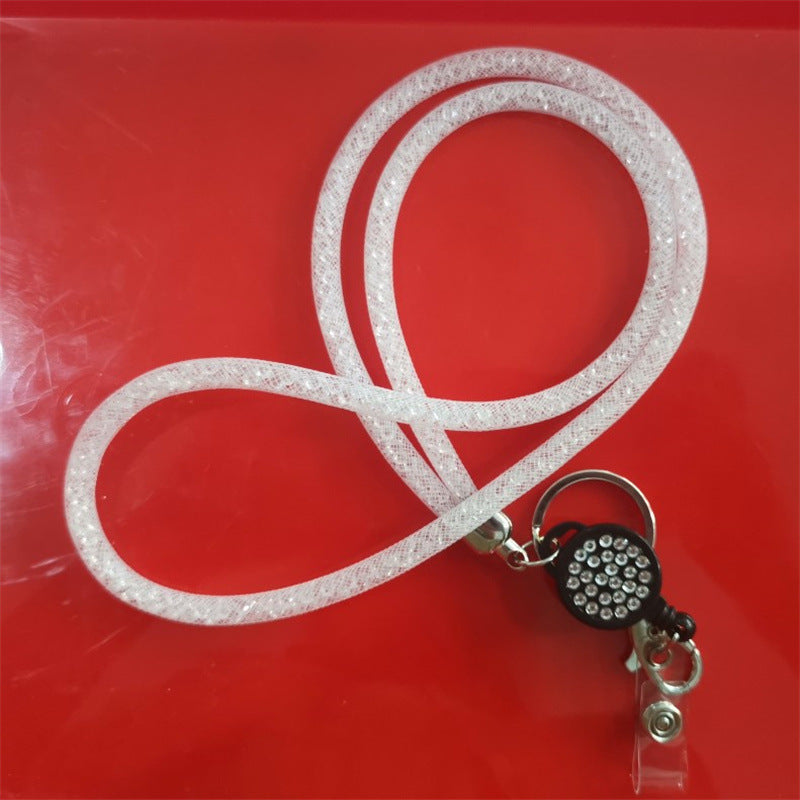 Wholesale Plastic Fishing Nets with Diamond Hanging Ropes and Keychains