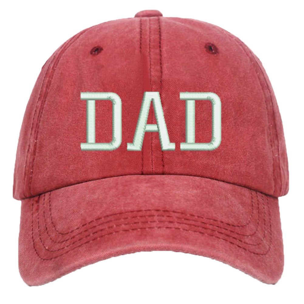 Wholesale Washed Cotton DAD MOM 3D Embroidered Baseball Cap