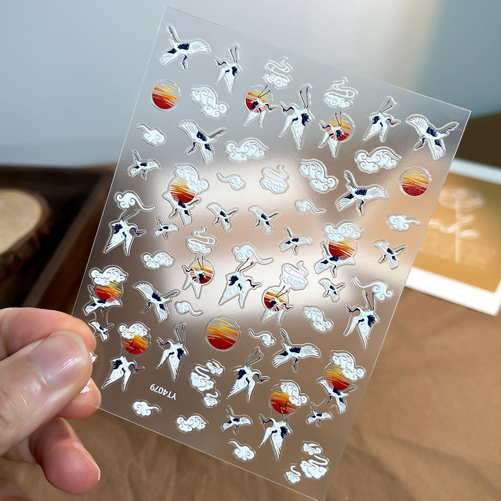 Wholesale Small goldfish koi nail stickers exquisite nail stickers