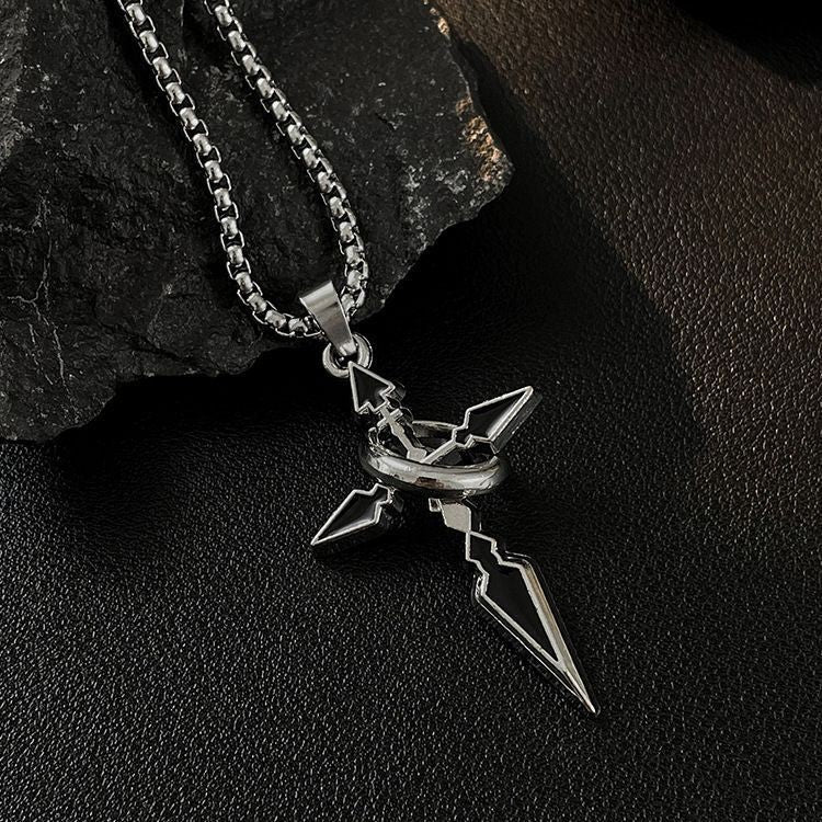 Wholesale Accessories Sweat Pendant Titanium Steel Cross Necklace