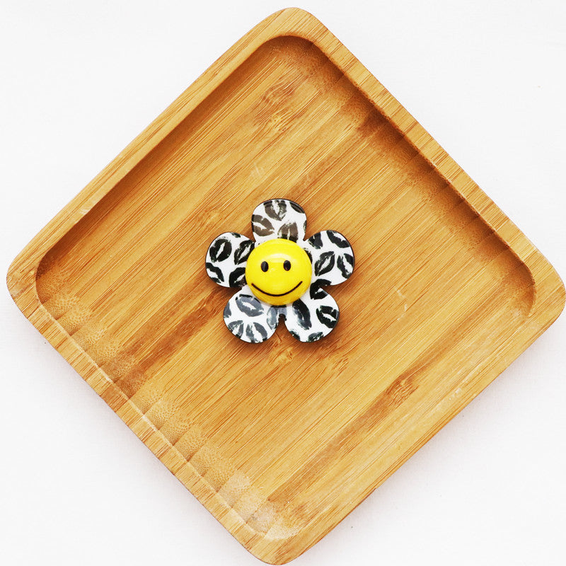 Wholesale 10pcs Black and White Plaid Leopard Print DIY Accessories