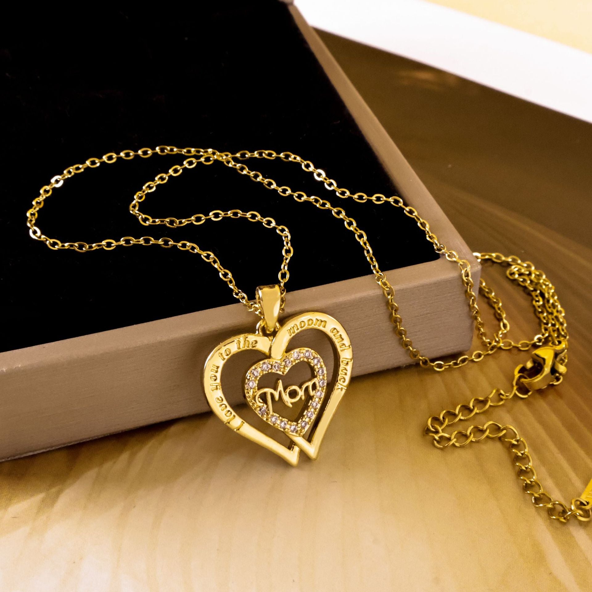 Wholesale Titanium Steel Heart Necklace