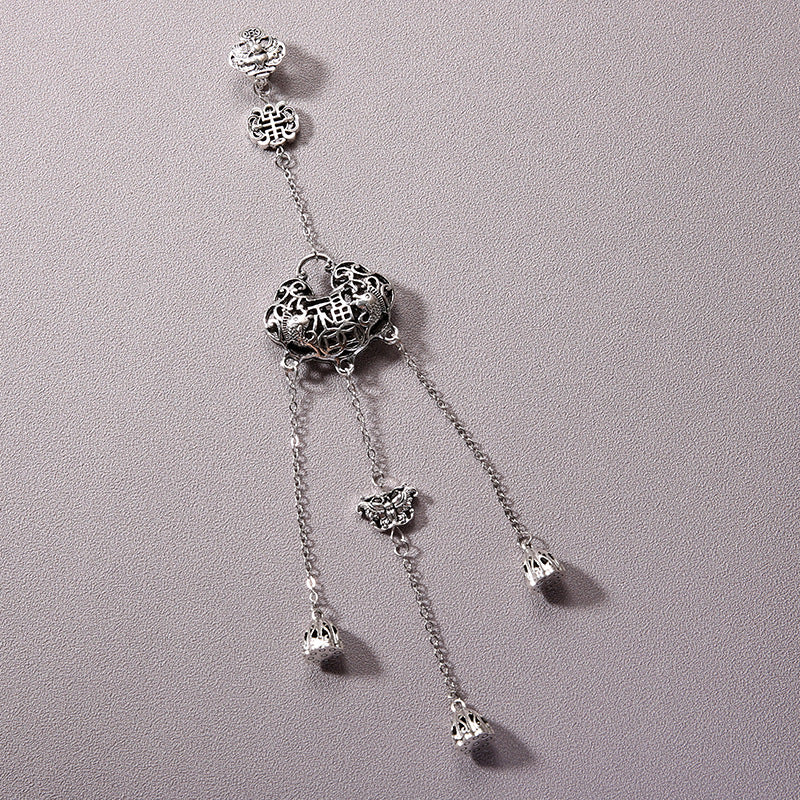 Wholesale Bell Tassel Chinese Style Plum Blossom Fan Cheongsam Pendant