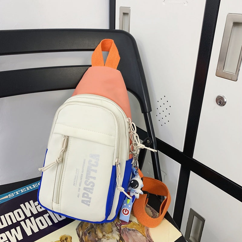 Wholesale Crossbody bag women's trendy fashion waist bag sports multifunctional chest bag new style one-shoulder student campus small backpack