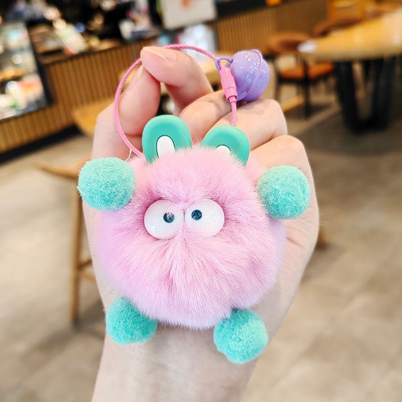 Wholesale Cute Elf Plush Ball Keychains