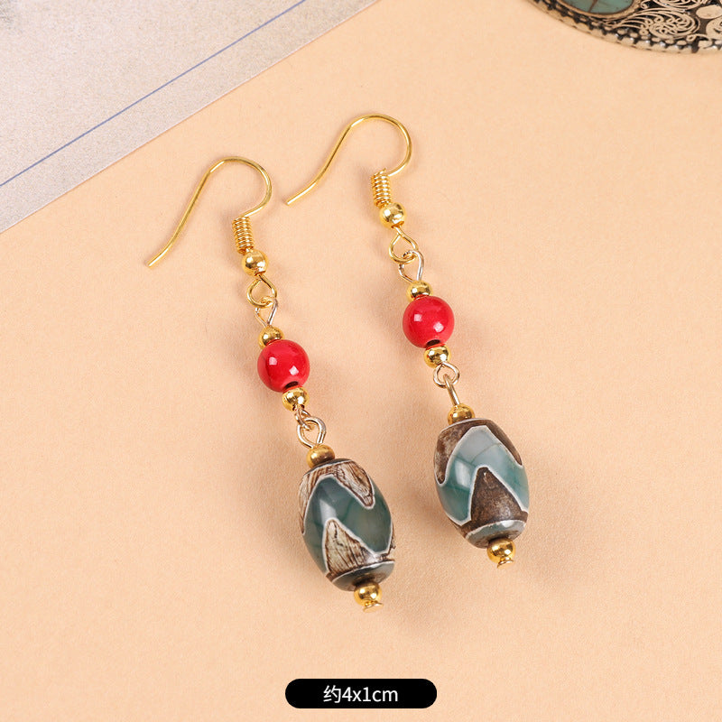 Wholesale Ethnic Style Retro Art Earrings