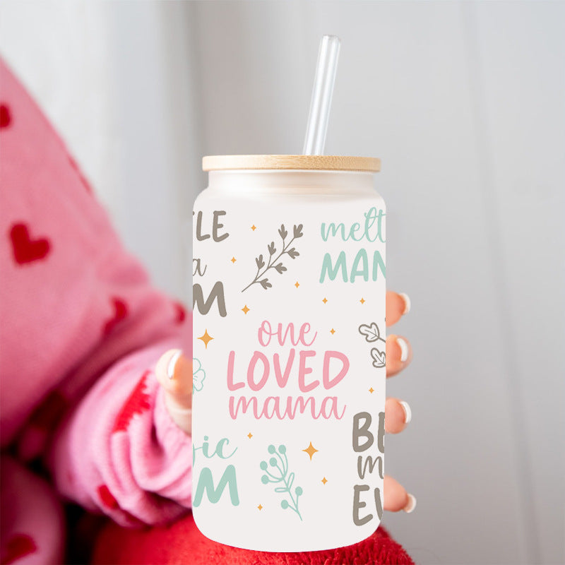 Wholesale Colorful English sentences 16oz Cup UV DTF Wraps