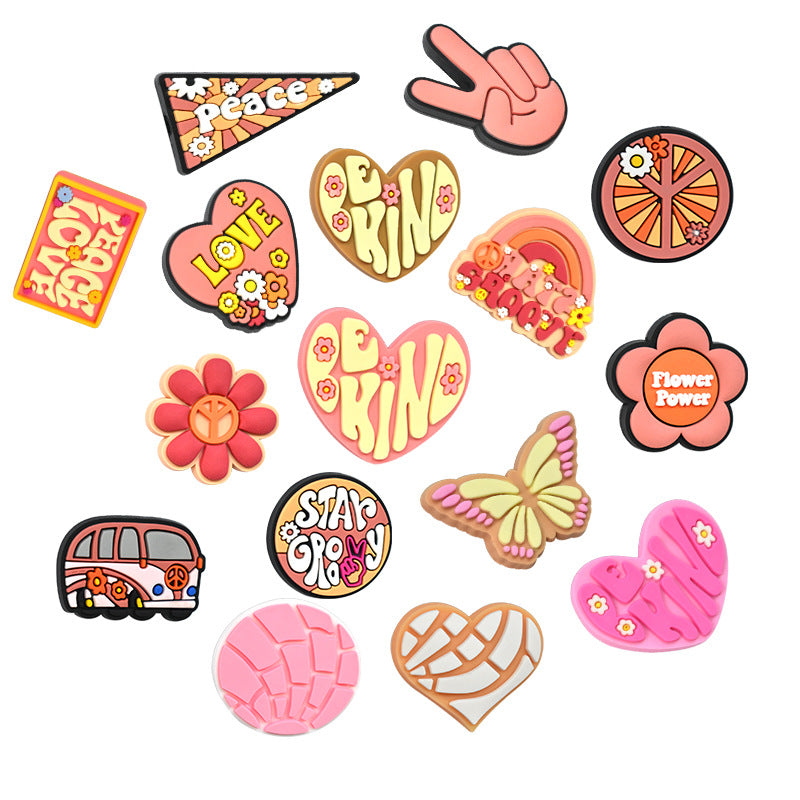 Wholesale 100pcs Diy Cartoon Pvc Soft Glue Beads