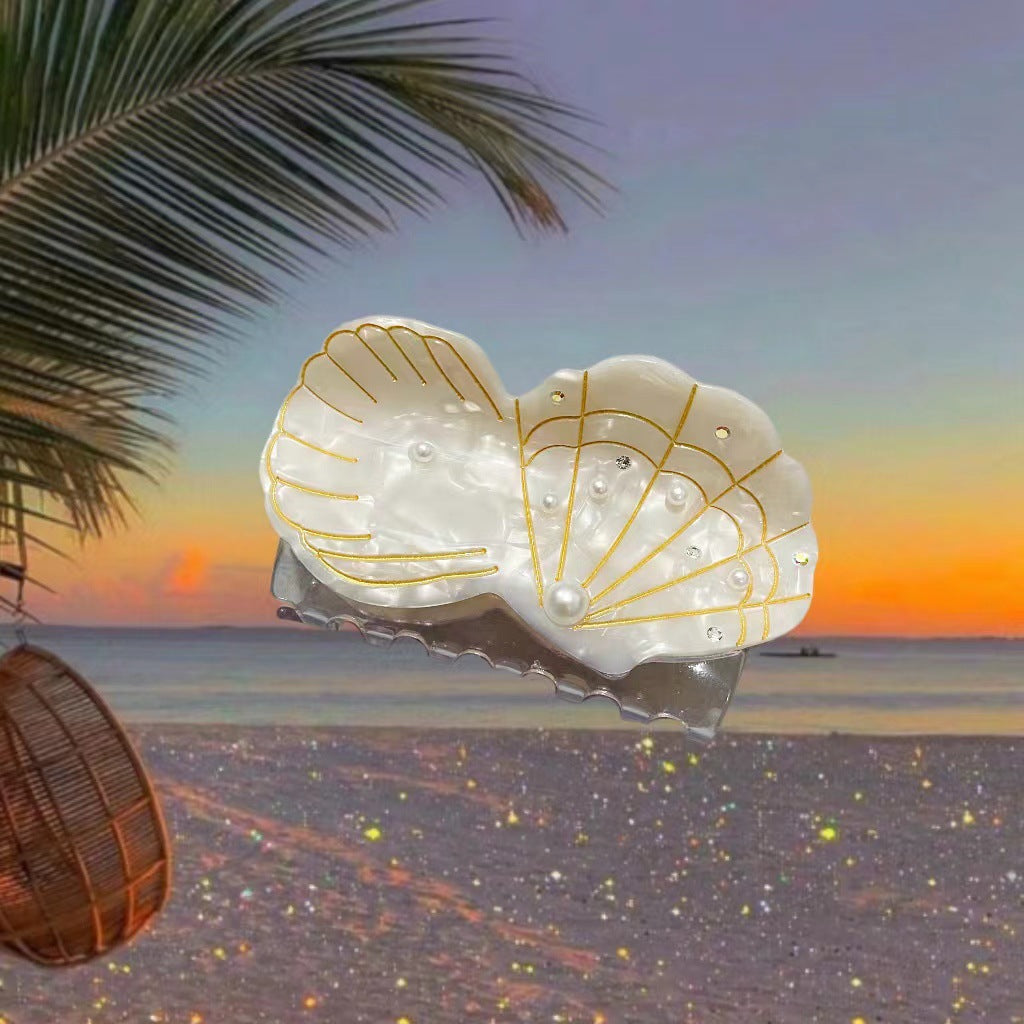 Clips de cabello biológico marino de acetato al por mayor