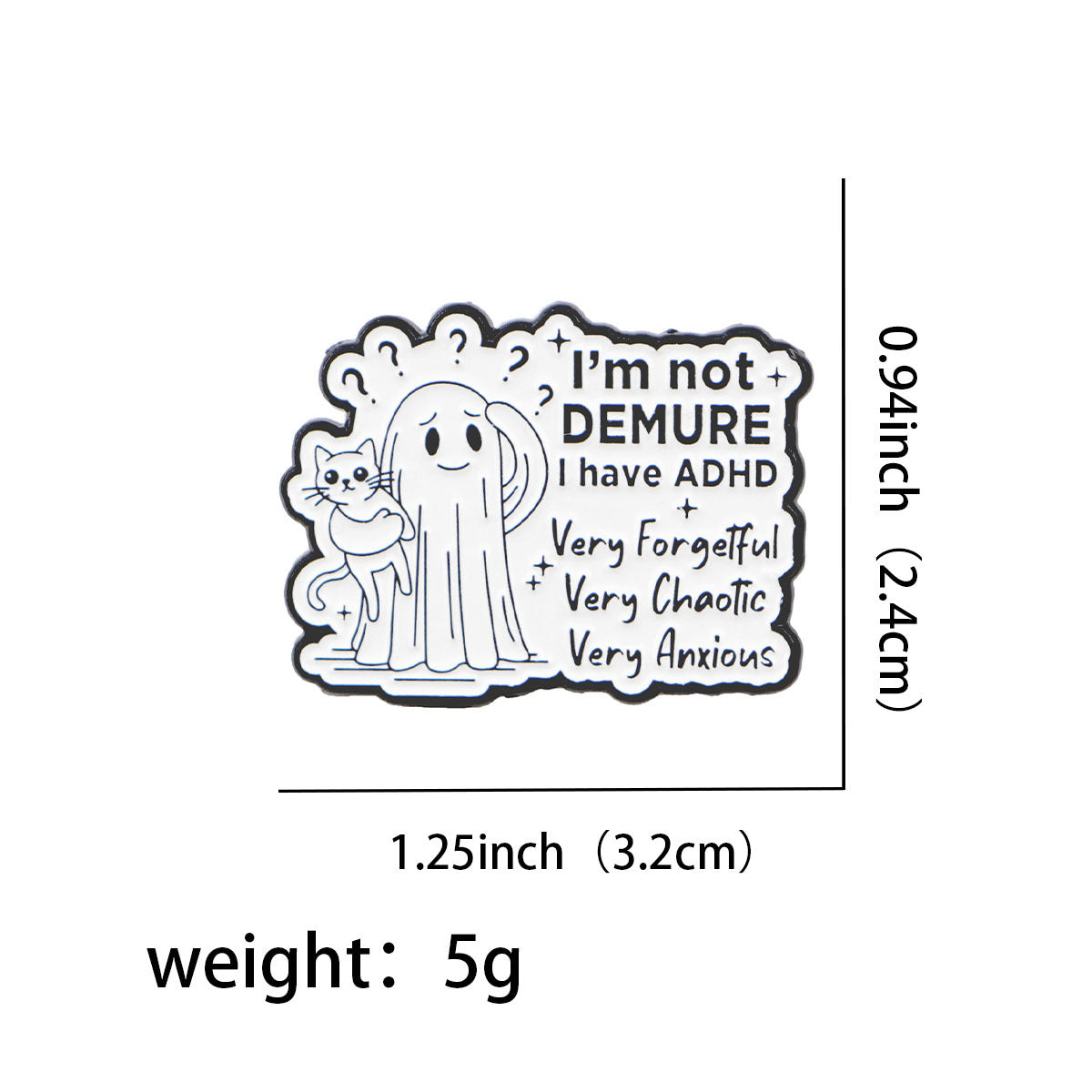 Wholesale Quote Brooch Cartoon Metal Badge Accessories