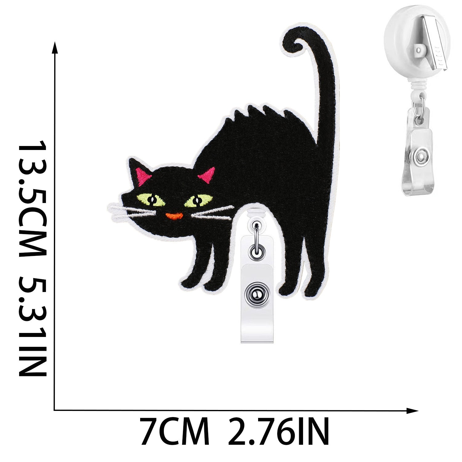 Wholesale  Witch Bat Embroidered Patches 10Pcs With Easy Pull Buckle Trendy Clothing Accessory Boutique Gift For Resale