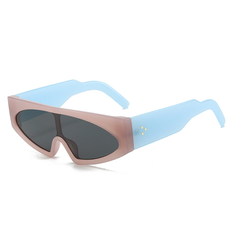 Wholesale One-piece Large Frame Fashion Street Sunglasses