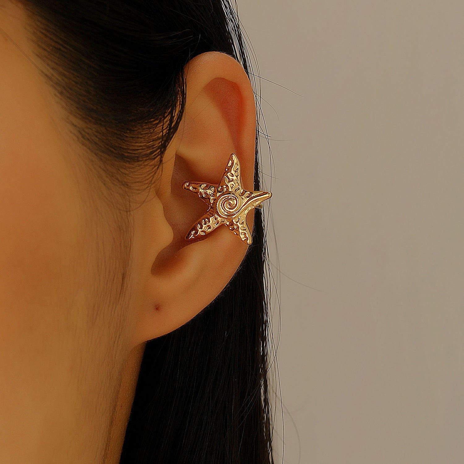Wholesale Starfish Sun Moon Flower Ear Cuff No Piercing Women Vacation Style Fashion Accessory