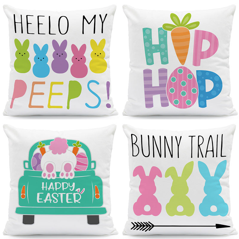 Wholesale Easter Plush Pillowcase Set of 4 Pieces