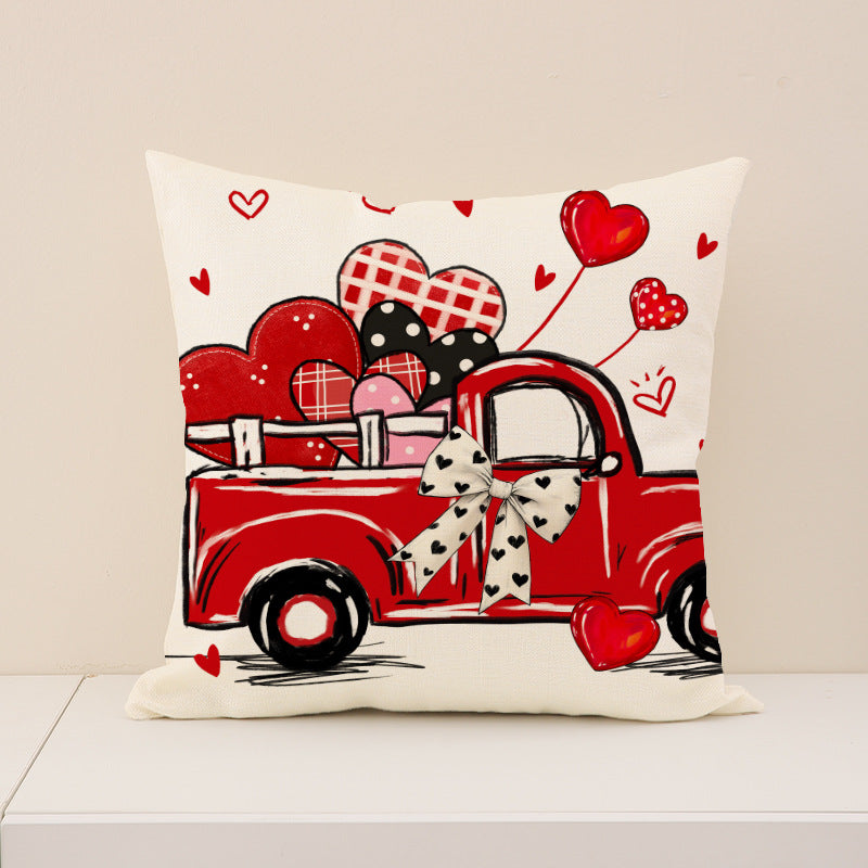 Wholesale 2pcs Love Letter Printed Pillow Case Valentine' s Day