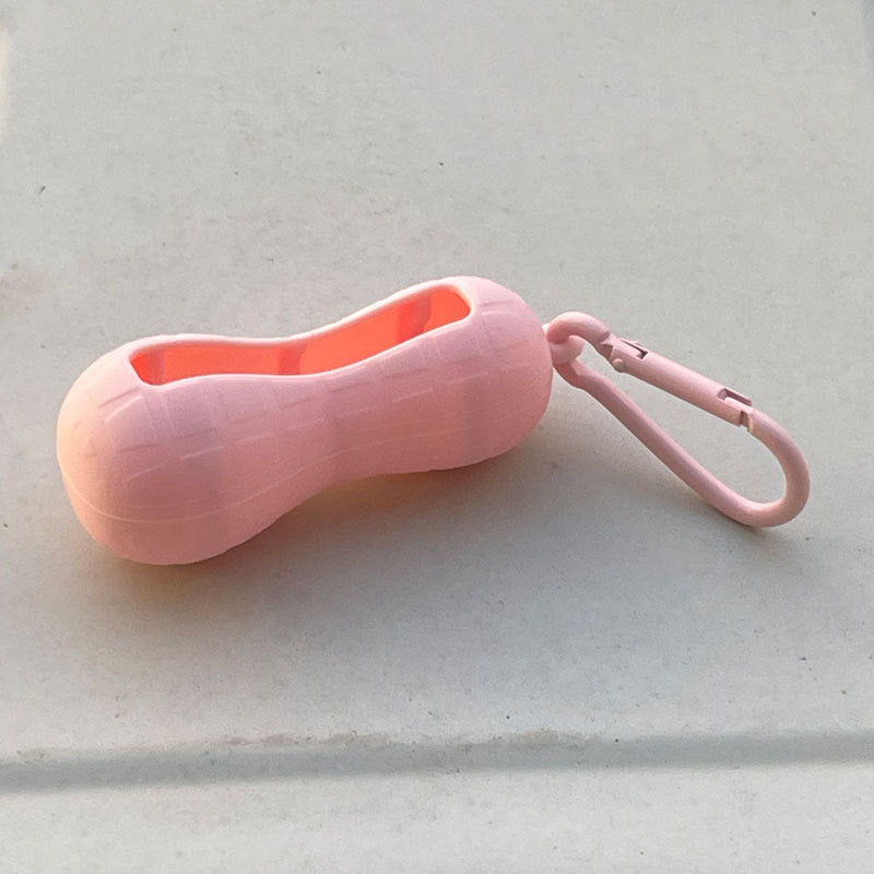 Wholesale Lipstick case silicone protective case bow lipstick bag keychain