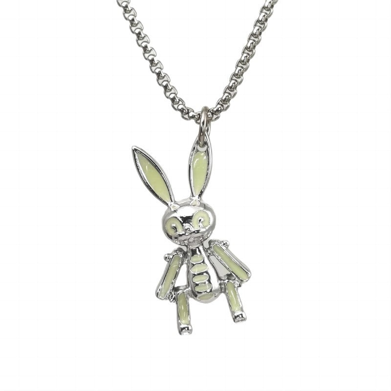 Wholesale Rabbit Luminous Pendant Accessories Alloy  Chain