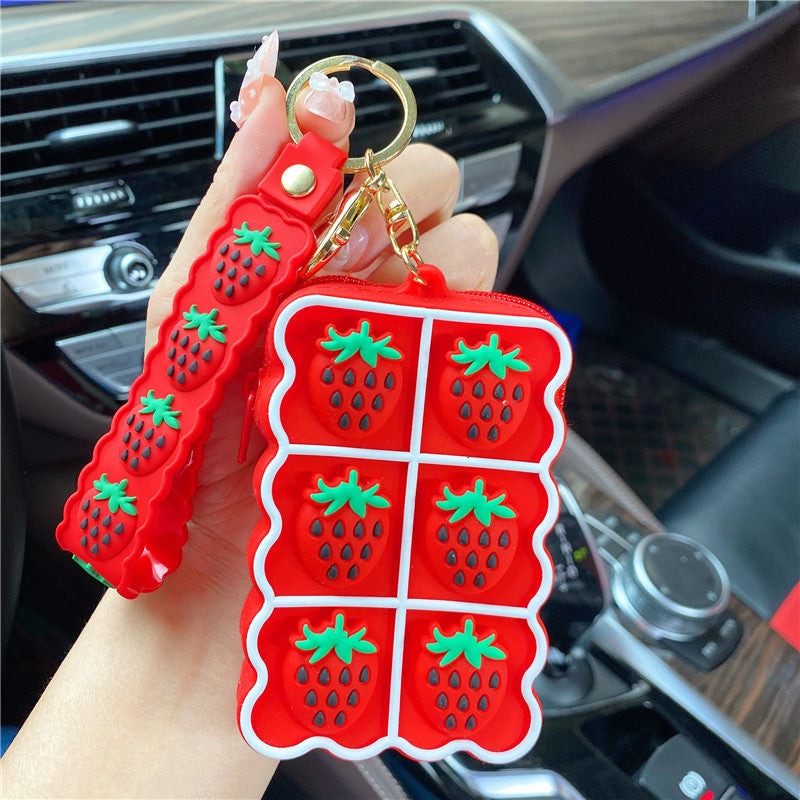 Wholesale Avocado Strawberry Keychains