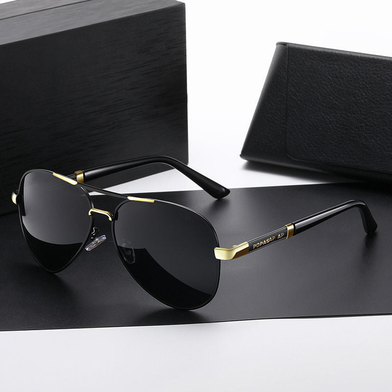 Wholesale Metal resin polarized sunglasses men's sunglasse