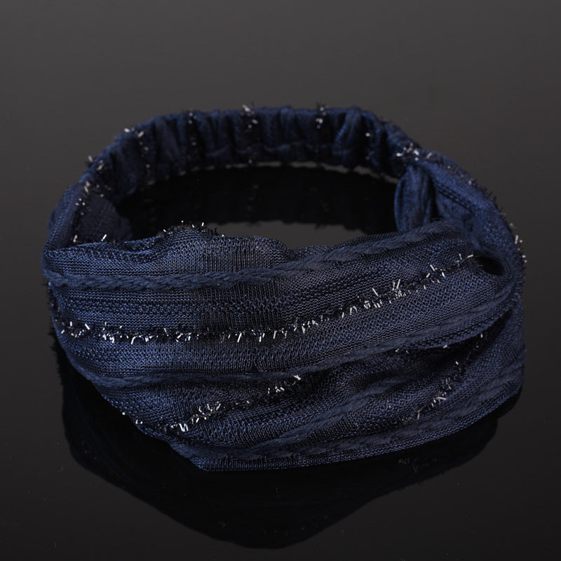 Wholesale Lace wide brim headband face washing headscarf headband washing headband