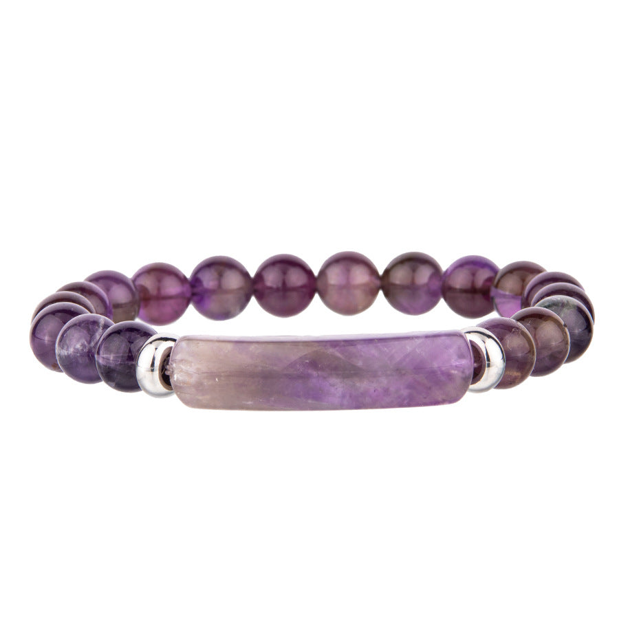 Wholesale Natural Stone Crystal Agate Simple Fashion Bracelet
