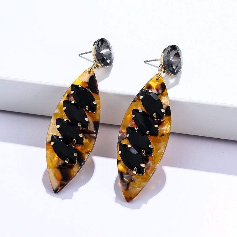 Pendientes al por mayor de diamantes acrílicos