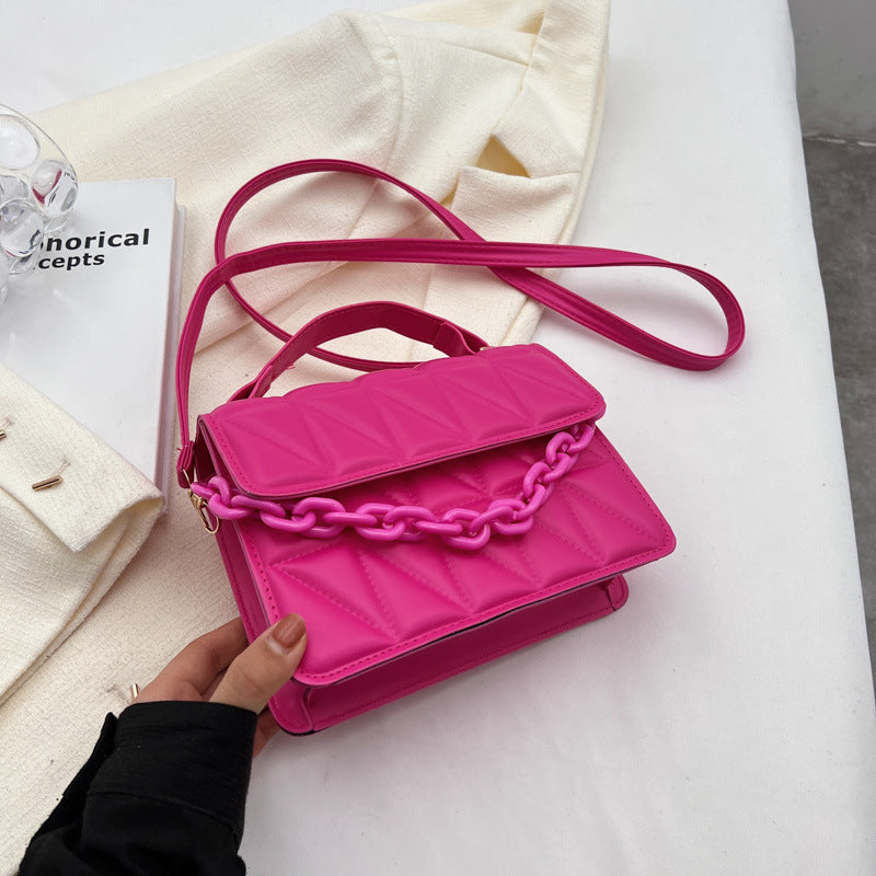 Wholesale Simple Diamond-shaped Trendy Fashion Handbag Shoulder Bag