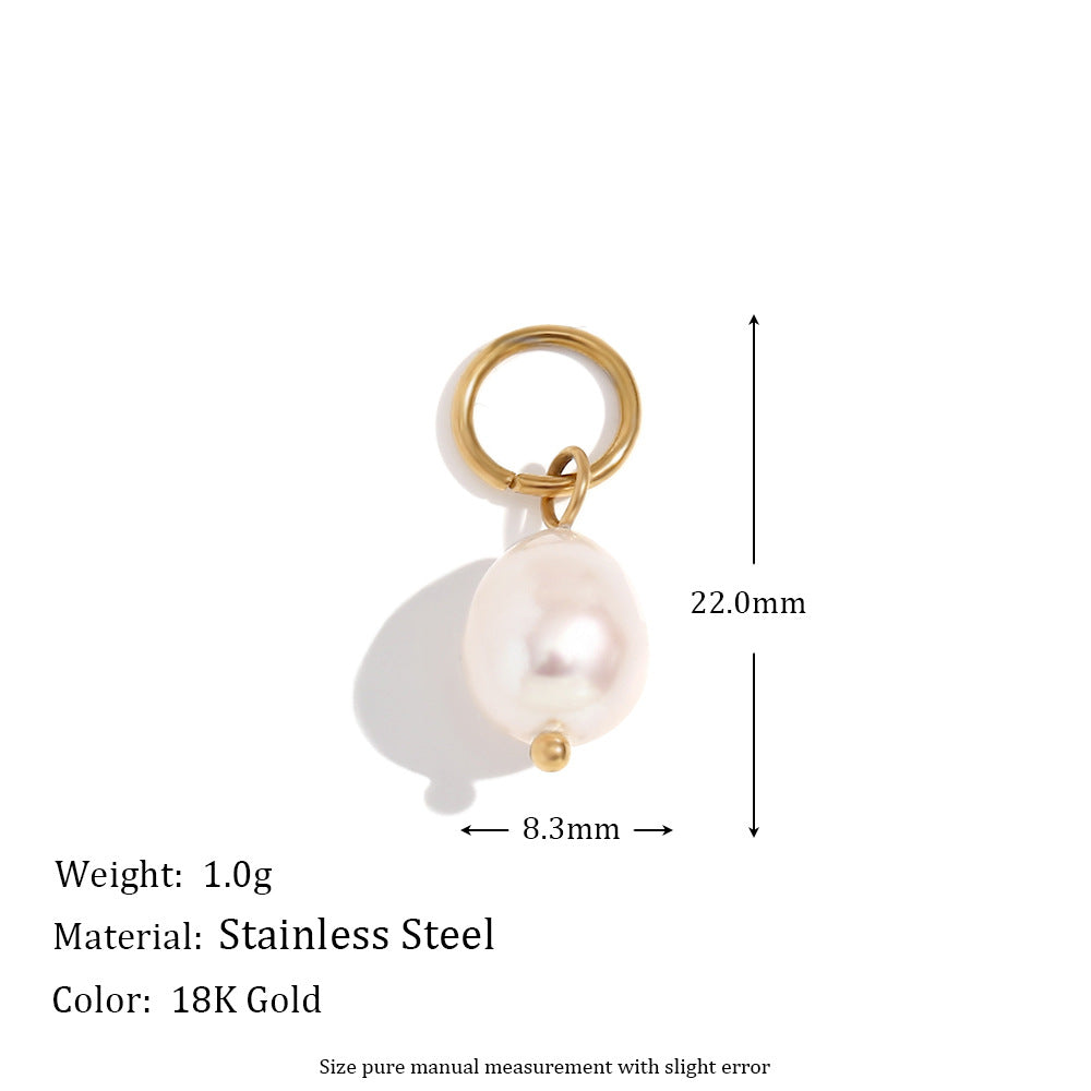Wholesale 18K gold-plated bow wave pearl pendant