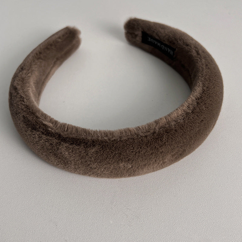 Wholesale Autumn and Winter Plush Wide Edge Headband