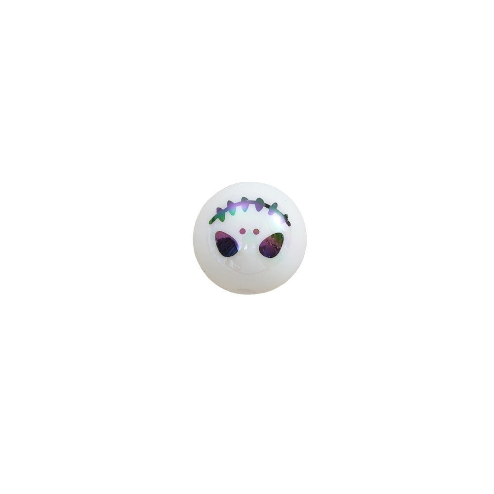 Wholesale 10pcs White Doll  Acrylic Beads