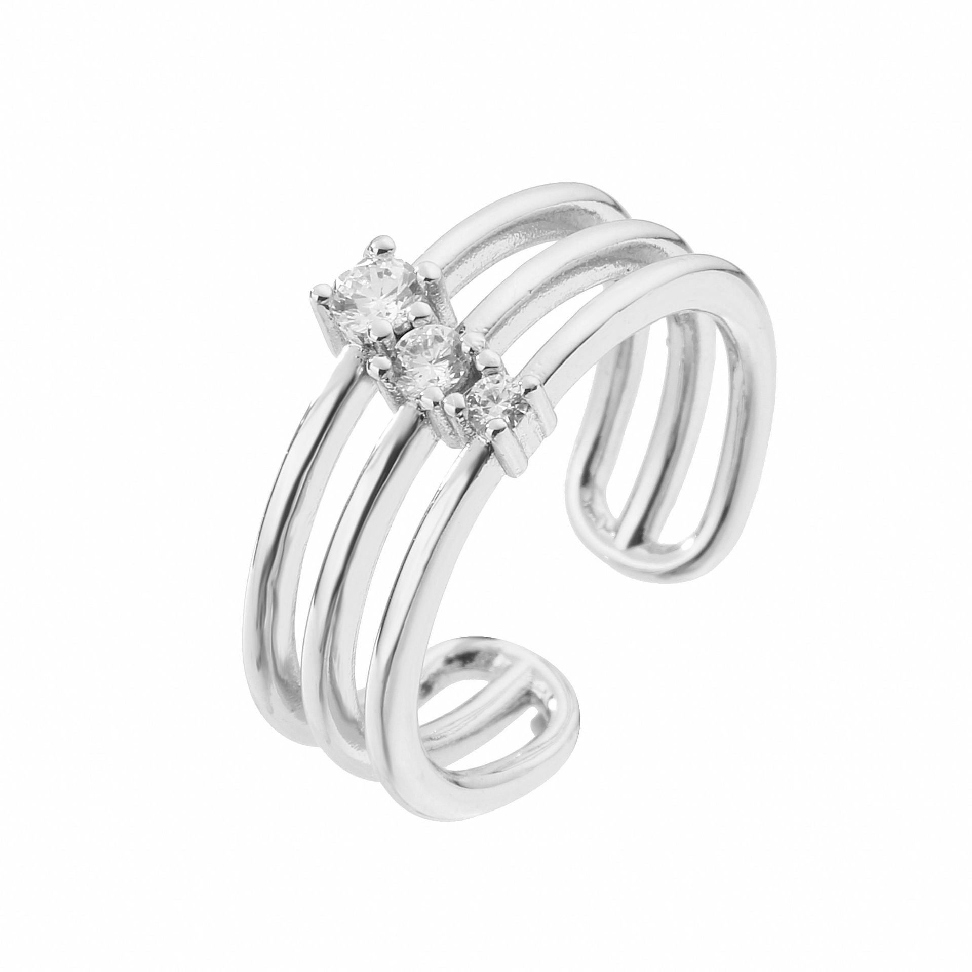 Wholesale Fashion Love Geometric Opening Adjustable Ring