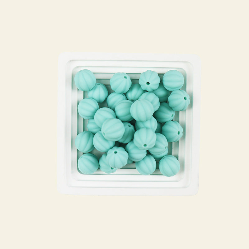 Wholesale 100pcs/pack Candy-colored silicone pumpkin beads