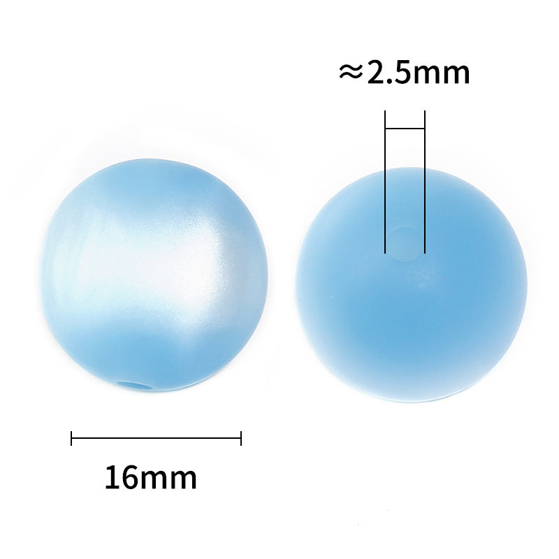 Wholesale 100pcs 16mm Frosted Resin Cat Eye Beads Matte Velvet Straight Hole DIY Beads