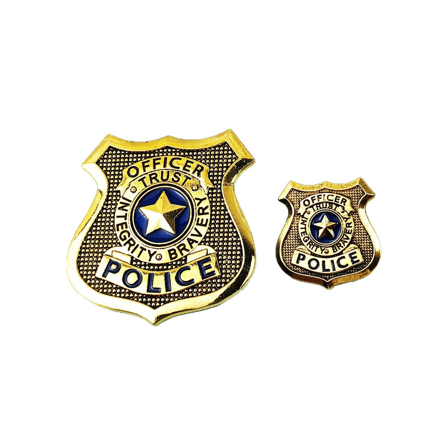 Wholesale Golden cartoon police officer badge accessory badge OLY Exclusive