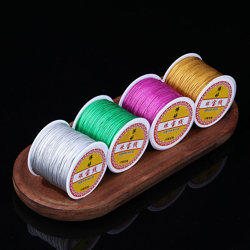 Wholesale 72 Size Jade Line 50 Meters Diy Line Hand-woven Jewelry Cord Accessories