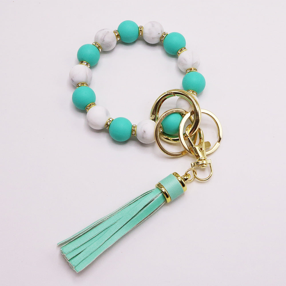 Wholesale 5pcs/pack  Diamond-encrusted sunflower bracelet Keychains