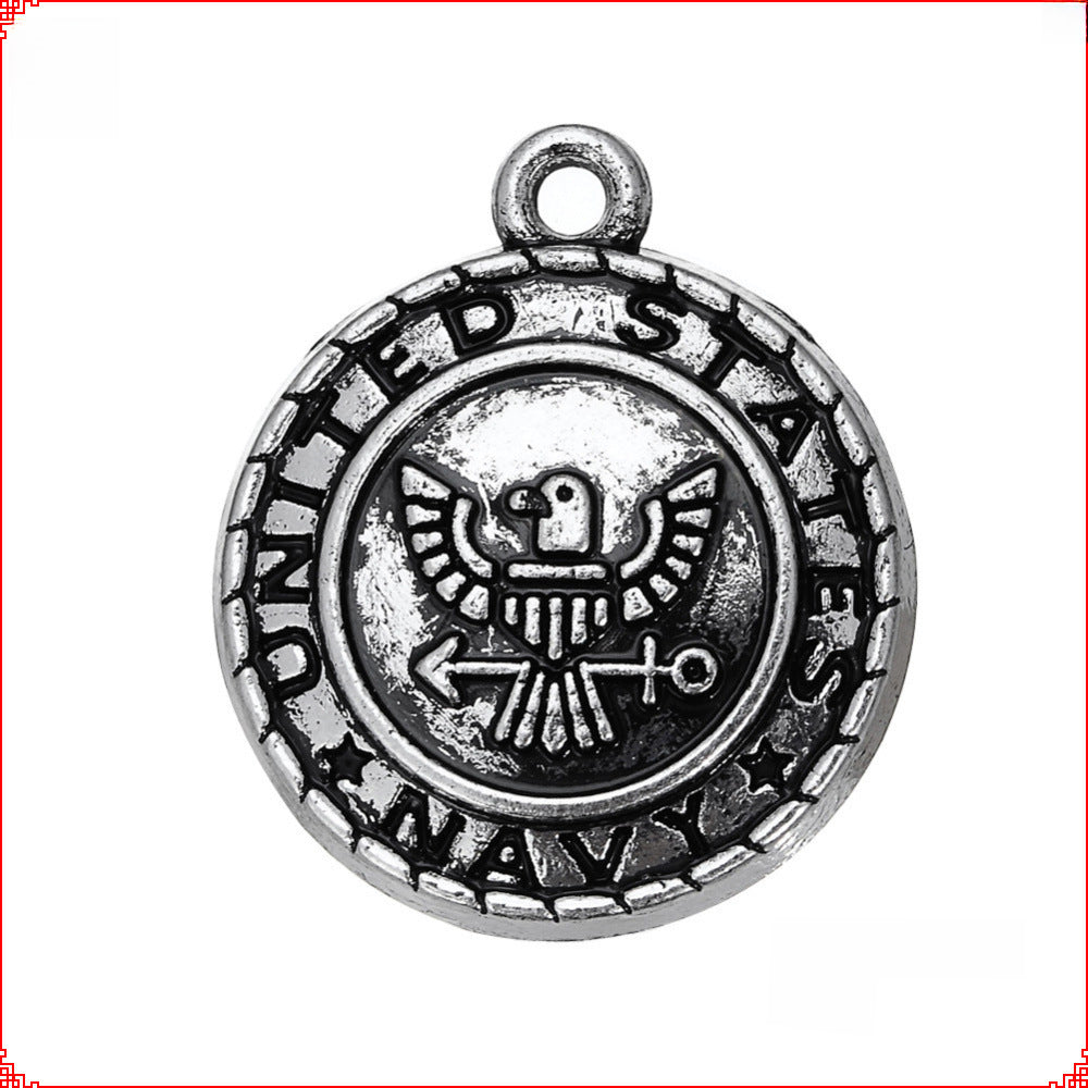 Wholesale  Navy Road Army Air Force Fire Ancient Silver Jewelry Tab Accessories
