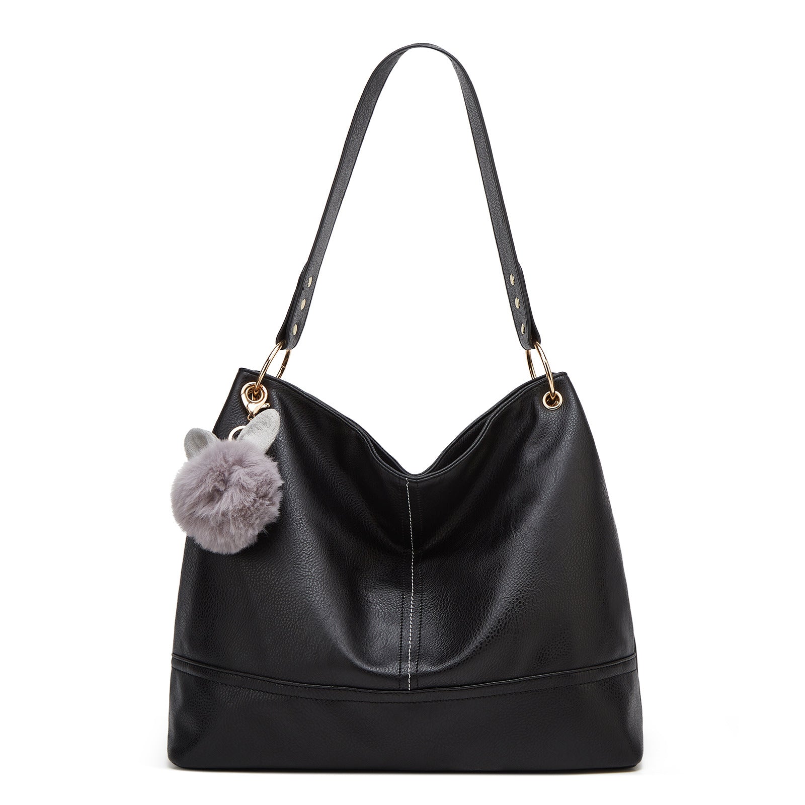 Wholesale PU Stitching Soft Leather Tote Bag
