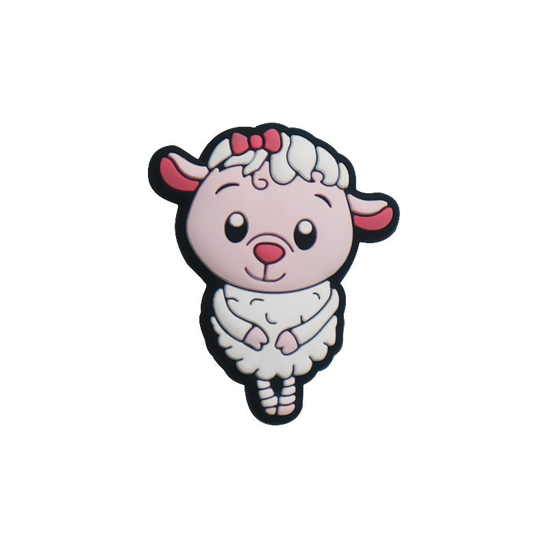 Wholesale 10pcs Epoxy Cartoon Animal Silicone Food Grade Baby Teething Accessories DIY Beaded Pen Beads