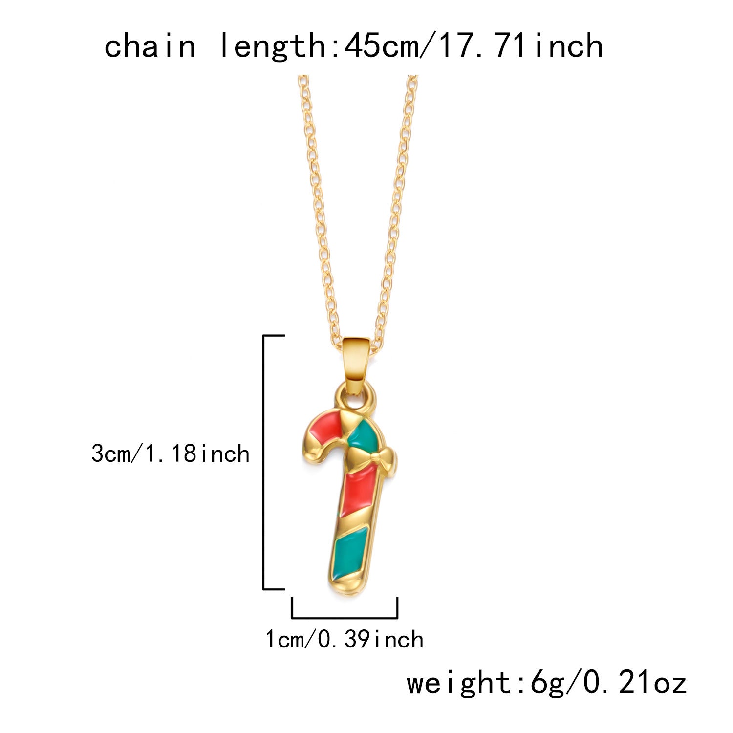 Wholesale Christmas Dopamine Colored Necklace