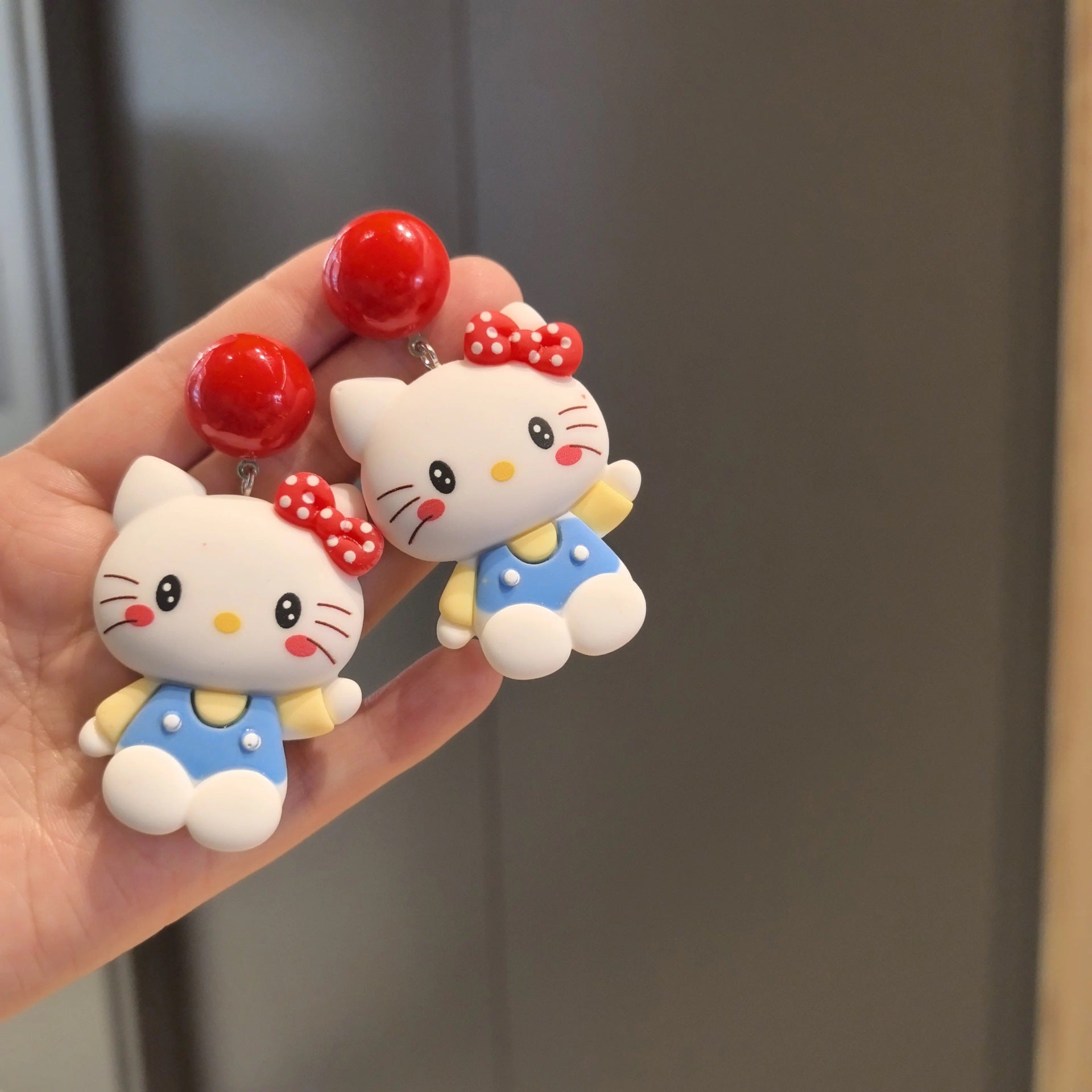 Wholesale  925 Silver Needle Cute Sweet Cat Earrings Ear Clip